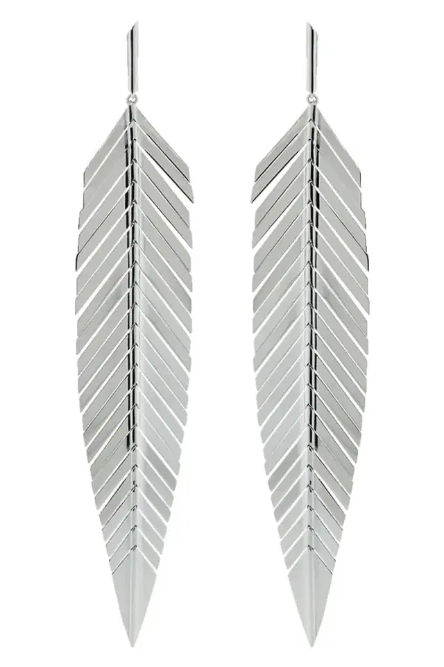 CADAR Large Feather Drop Earrings