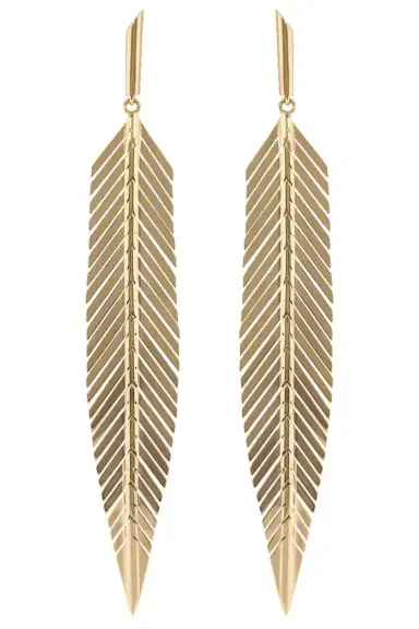 CADAR Large Feather Drop Earrings | Thumbnail 1