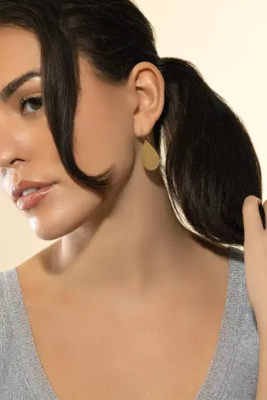 IRENE NEUWIRTH JEWELRY Large Flat Pear Earrings | Thumbnail 3