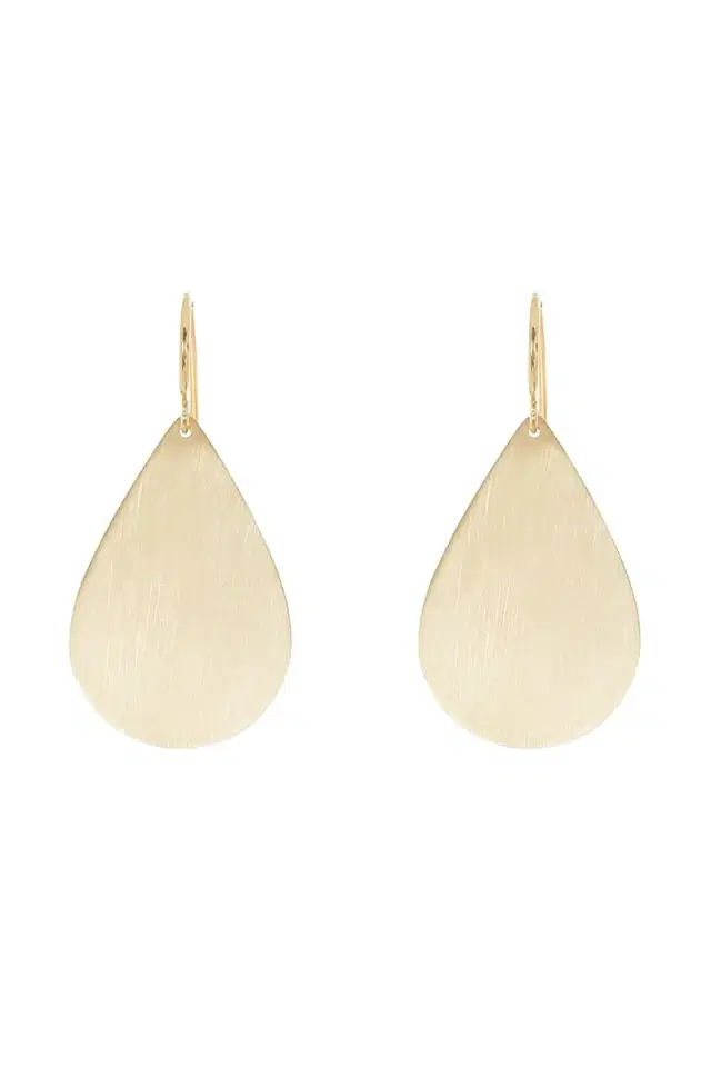 IRENE NEUWIRTH JEWELRY Large Flat Pear Earrings