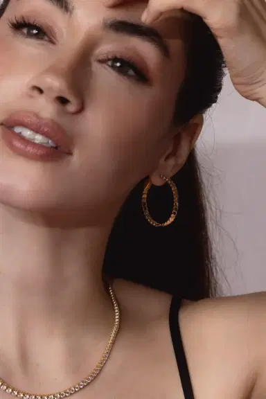 Anita Ko Large Luna Hoop Earrings | Thumbnail 2
