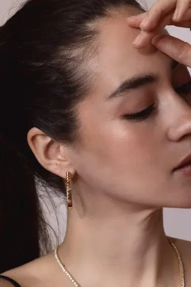 Anita Ko Large Luna Hoop Earrings | Thumbnail 3
