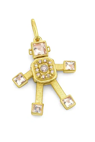 VAN Large Morganite Sogno Van Robot Pendant | Thumbnail 1 VAN Large Morganite Sogno Van Robot Pendant | Thumbnail 1