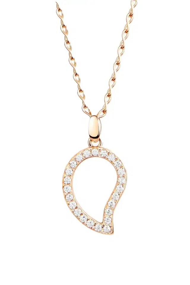 TAMARA COMOLLI Large Paveline Drop Pendant