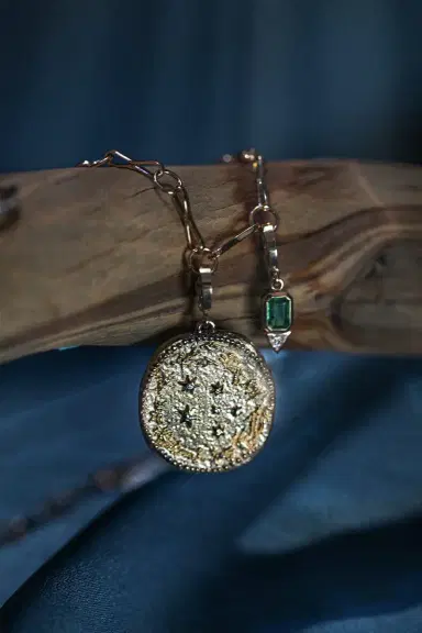Azlee Large Zodiac Diamond Coin Charm | Thumbnail 6 Azlee Large Zodiac Diamond Coin Charm | Thumbnail 6