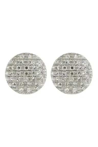 DANA REBECCA DESIGNS Lauren Joy Medium Disc Studs | Thumbnail 1