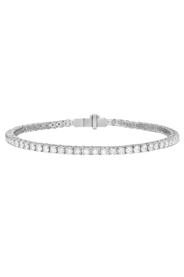 Melissa Kaye Lennox Tennis Bracelet - White Gold