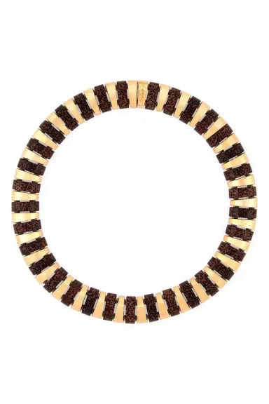 ALETTO BROTHERS Leopard Palm Wood Selvaggia Collar Necklace | Thumbnail 1 ALETTO BROTHERS Leopard Palm Wood Selvaggia Collar Necklace | Thumbnail 1