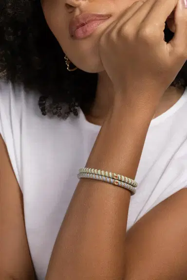 ROBERTO DEMEGLIO Light Blue Gio Stretch Bracelet | Thumbnail 4