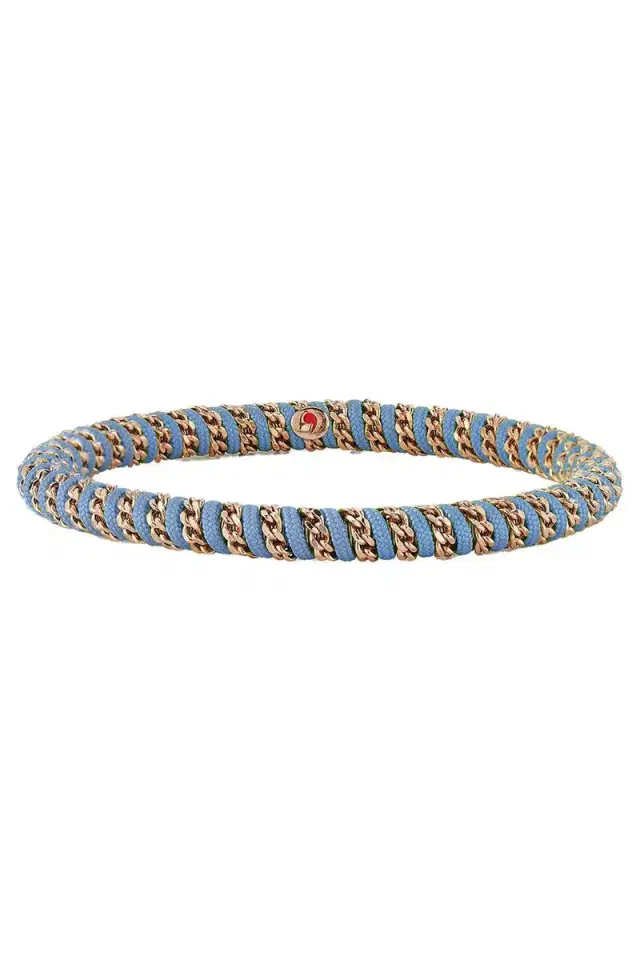 ROBERTO DEMEGLIO Light Blue Gio Stretch Bracelet