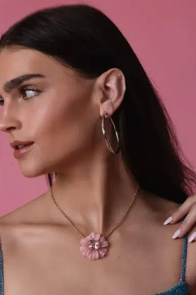 Jennifer Fisher Lilly Hoop Earrings - Silver - 2in | Thumbnail 4 Jennifer Fisher Lilly Hoop Earrings - Silver - 2in | Thumbnail 4