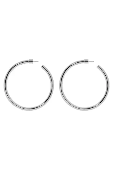 Jennifer Fisher Lilly Hoop Earrings - Silver - 2in | Thumbnail 1 Jennifer Fisher Lilly Hoop Earrings - Silver - 2in | Thumbnail 1