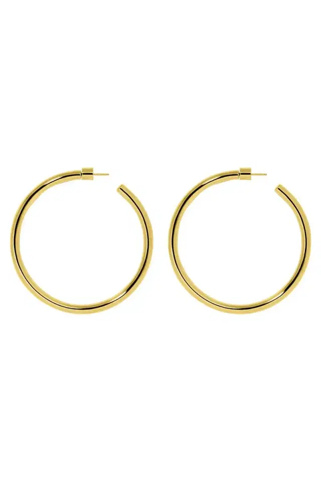 Jennifer Fisher Lilly Hoop Earrings - Yellow Gold - 2in