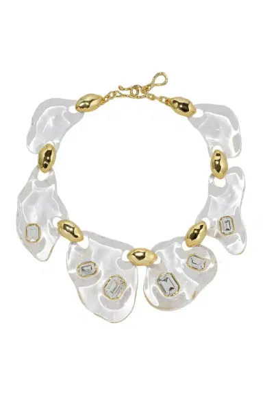 ALEXIS BITTAR Liquid Lucite Crystal Pebble Necklace | Thumbnail 1 ALEXIS BITTAR Liquid Lucite Crystal Pebble Necklace | Thumbnail 1