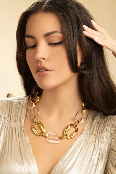 ALEXIS BITTAR Liquid Lucite Link Necklace | Thumbnail 2 ALEXIS BITTAR Liquid Lucite Link Necklace | Thumbnail 2