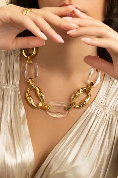 ALEXIS BITTAR Liquid Lucite Link Necklace | Thumbnail 4 ALEXIS BITTAR Liquid Lucite Link Necklace | Thumbnail 4