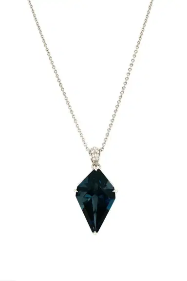 LISA NIK London Blue Topaz Kite Necklace | Thumbnail 1