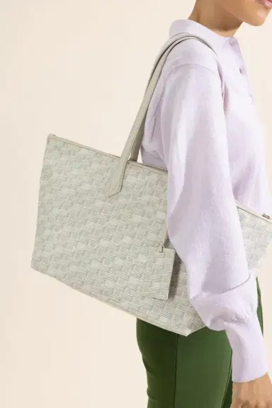 MOREAU Louis Moreau Vogue Travel Tote - Cream Natural | Thumbnail 2