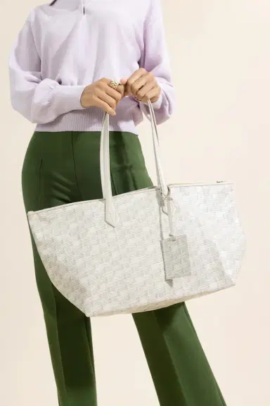 MOREAU Louis Moreau Vogue Travel Tote - Cream Natural | Thumbnail 3