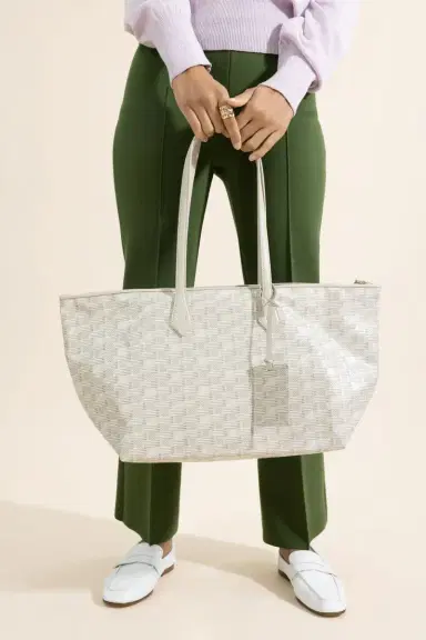 MOREAU Louis Moreau Vogue Travel Tote - Cream Natural | Thumbnail 4