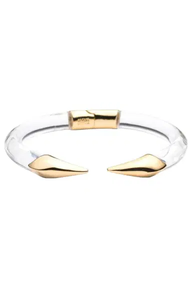 ALEXIS BITTAR Lucite Mirrored Pyramid Brake Hinge Bracelet | Thumbnail 1