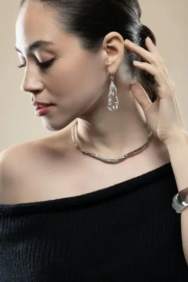 ALEXIS BITTAR Lucite Silverlake Wire Earrings | Thumbnail 3 ALEXIS BITTAR Lucite Silverlake Wire Earrings | Thumbnail 3