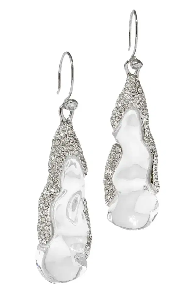 ALEXIS BITTAR Lucite Silverlake Wire Earrings
