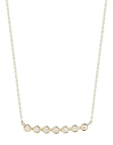 DANA REBECCA DESIGNS Lulu Jack Bezel Bar Necklace | Thumbnail 1