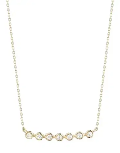 Lulu Jack Bezel Bar Necklace