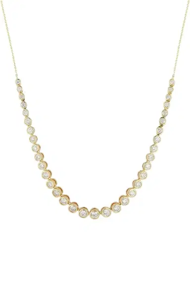 DANA REBECCA DESIGNS Lulu Jack Graduating Bezel Tennis Necklace | Thumbnail 1 DANA REBECCA DESIGNS Lulu Jack Graduating Bezel Tennis Necklace | Thumbnail 1