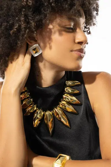 ALEXIS BITTAR Luminous Armor Earrings | Thumbnail 5