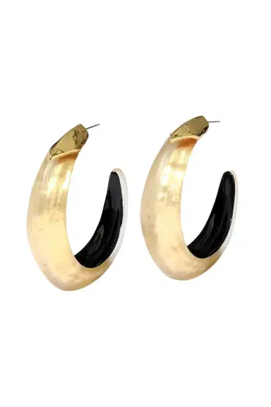 ALEXIS BITTAR Luminous Edged Hoop Earrings | Thumbnail 6 ALEXIS BITTAR Luminous Edged Hoop Earrings | Thumbnail 6