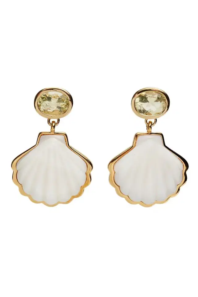 Lizzie Fortunato Luna Shell Earrings