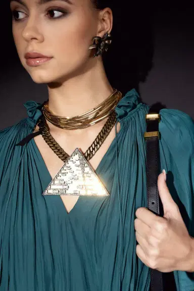 Lanvin Luxor Pyramid Necklace | Thumbnail 2