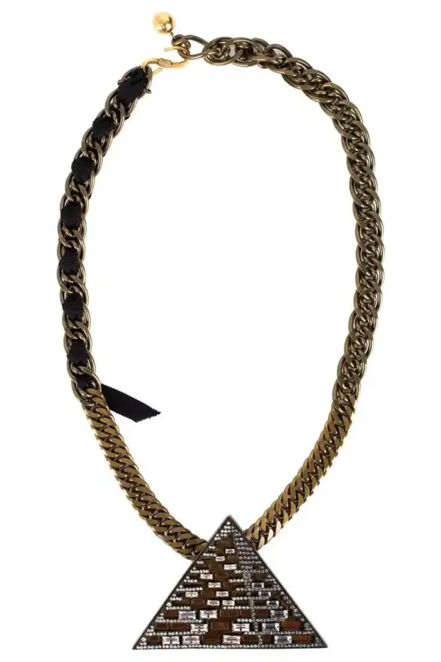 Lanvin Luxor Pyramid Necklace