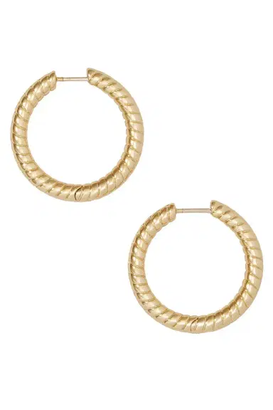Jennifer Fisher Madison Avenue Huggie Earrings - Yellow | Thumbnail 1 Jennifer Fisher Madison Avenue Huggie Earrings - Yellow | Thumbnail 1