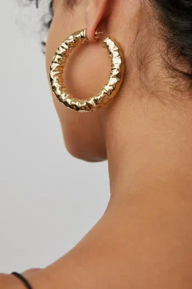 Jennifer Fisher Maeve Baby Hoop Earrings - 1.5in | Thumbnail 2