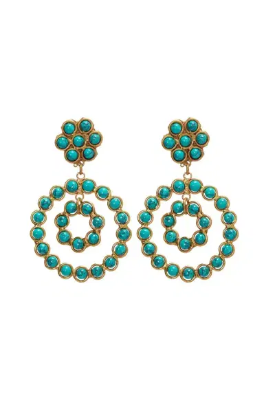 Sylvia Toledano Malachite Happy Flower Earrings | Thumbnail 1