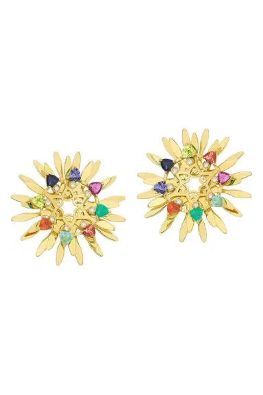 CAROL KAUFFMANN Mandala Multi Colored Hoops | Thumbnail 1