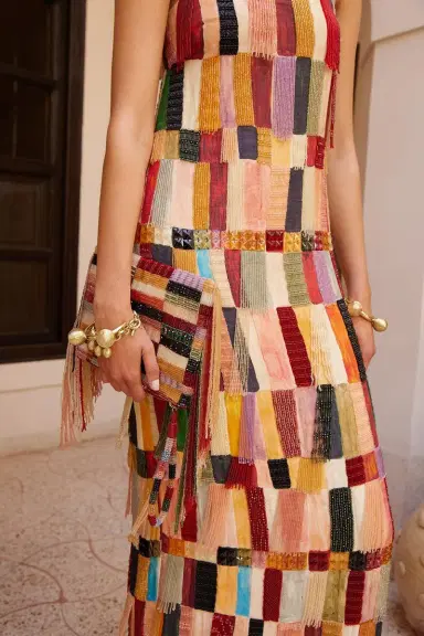ALÉMAIS Marjorelle Bead Tassel Clutch | Thumbnail 2