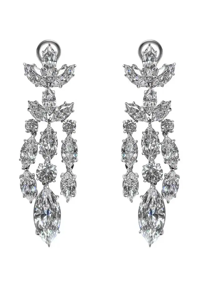 FANTASIA by DESERIO Marquise Chandelier Earrings