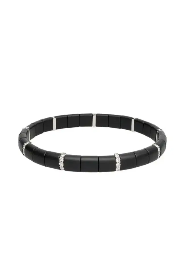 ROBERTO DEMEGLIO Matte Black Ceramic Nine Diamond Pura Bracelet
