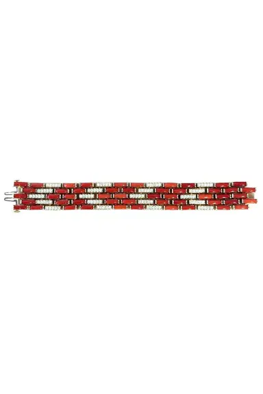 ALETTO BROTHERS Mediterranean Coral Diamond Red Mosaic Bracelet | Thumbnail 1 ALETTO BROTHERS Mediterranean Coral Diamond Red Mosaic Bracelet | Thumbnail 1