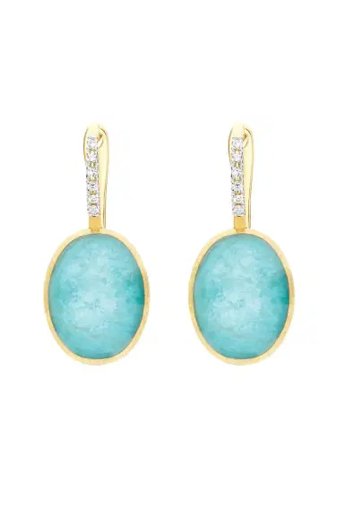 NANIS Medium "Boules" Amazonite Anice Ciliegine Earrings | Thumbnail 1