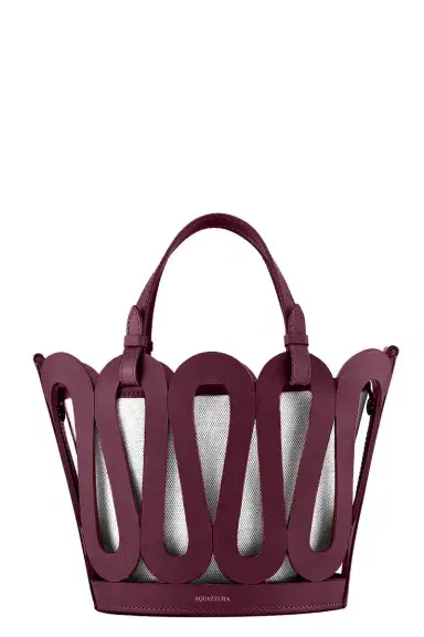 Aquazzura Medium Artistè Tote Bag - Natural Blackberry | Thumbnail 1 Aquazzura Medium Artistè Tote Bag - Natural Blackberry | Thumbnail 1