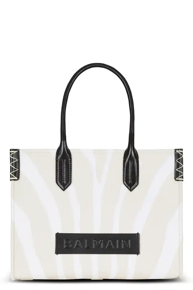 Medium B-Army Shopper Tote - Zebra Canvas