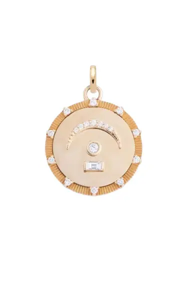 Foundrae Medium Bird's Eye Internal Diamond Compass - Pause | Thumbnail 1