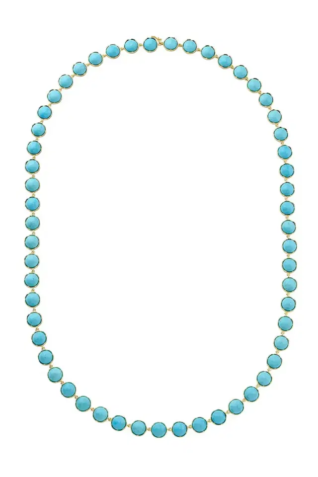 IRENE NEUWIRTH JEWELRY Medium Classic Link Necklace - Turquoise