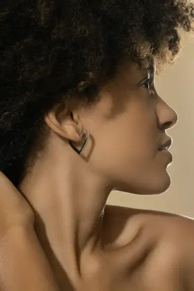 CADAR Medium Endless Heart Hoops | Thumbnail 3