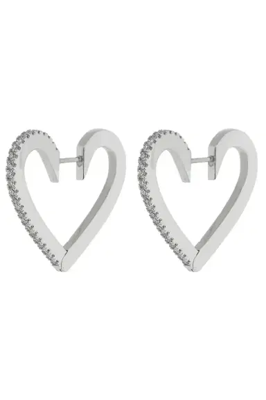 CADAR Medium Endless Heart Hoops | Thumbnail 1